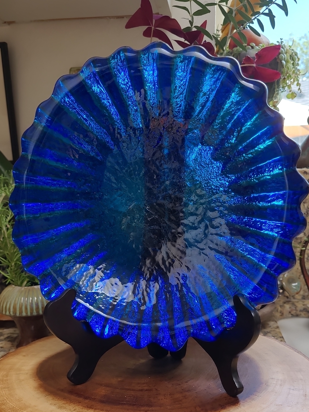 Blenko Persian Blue Glass Bowl
